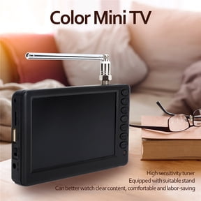 5 Inch Portable Digital TV Digital Television For Car, Camping, Kitchen Use, Small LCD Screen Receiver With AC Adapter, Battery Operated