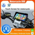 thumbnail image 1 of 5 Inch Portable Motorcycle GPS Navigation Wireless Apple Carplay Android Auto Waterproof Display Moto IPS Screen IPX7, 1 of 7