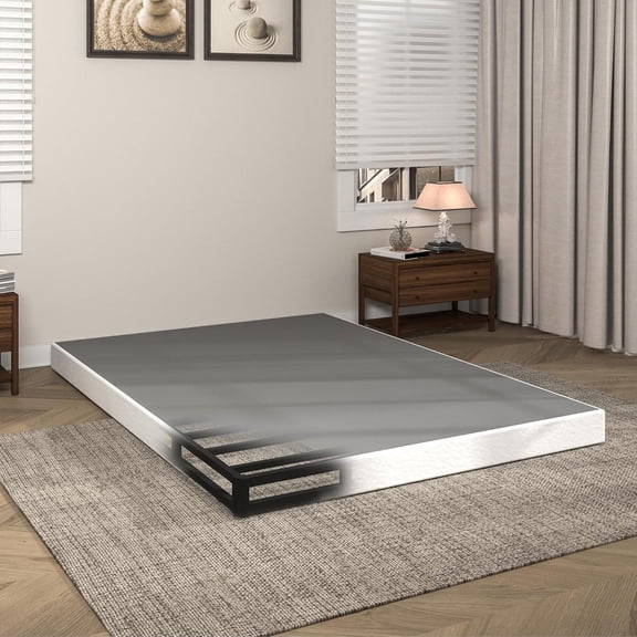 5 Inch Queen Box Spring, Metal Heavy Duty Mattress Foundation with Fabric Cover, Easy Assembly, 3000lbs Capacity Bed Base