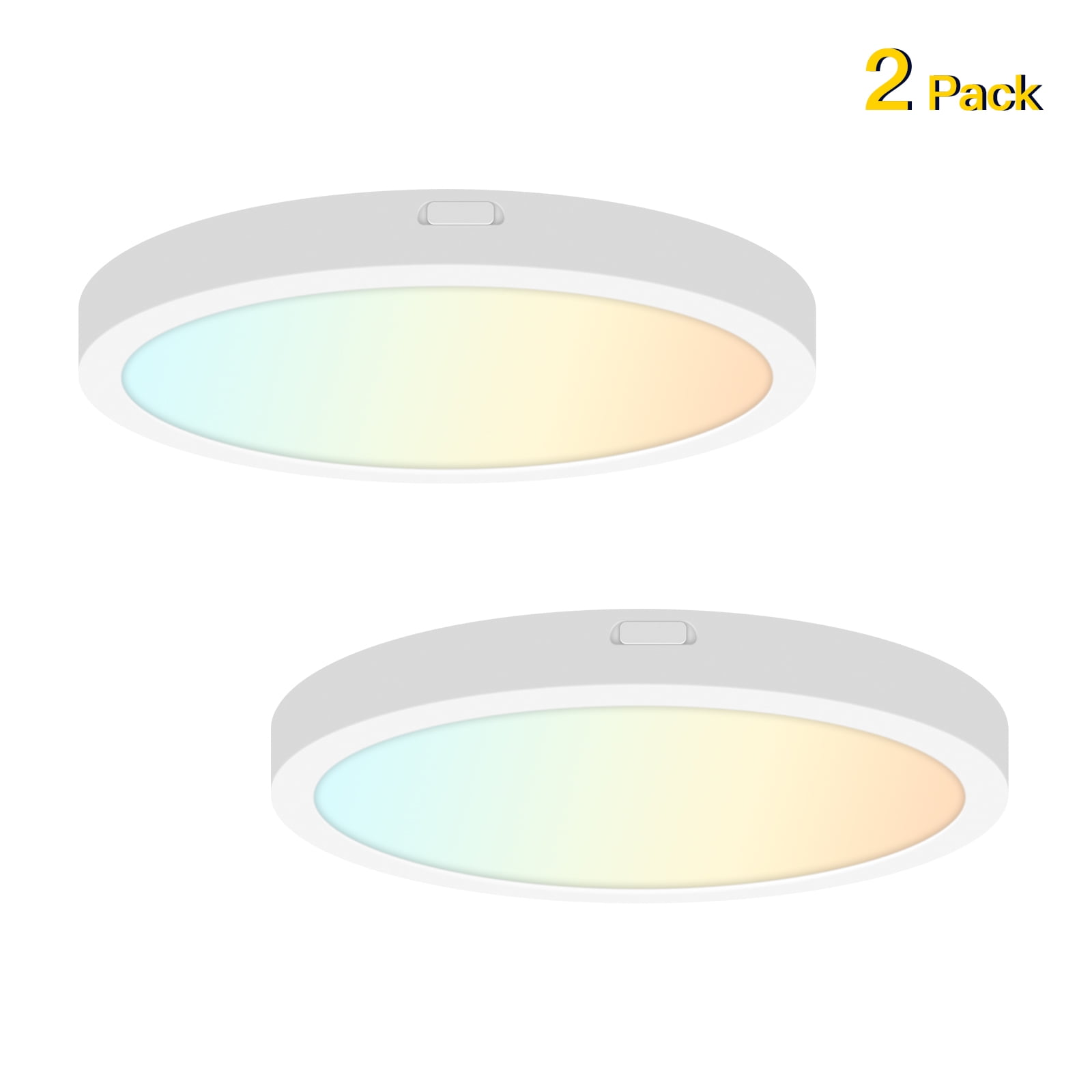 5 Inch Round Flush Mount Ceiling Light with Dimmable, Ultra Slim, 5 Color Temperature Settings for Bathroom, Kitchen, and Hallway
