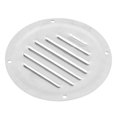 thumbnail image 1 of 5 Inch Round Marine Boat Louvered Ventilation Vent 316 Stainless Steel Venting Panel Cover Silver Tone, 1 of 6