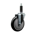 thumbnail image 1 of 5 Inch SS Black Poly Wheel Swivel 1 Inch Expanding Stem Caster SCC, 1 of 2