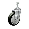 thumbnail image 1 of 5 Inch SS Black Polyurethane Wheel Swivel 10mm Threaded Stem Caster SCC, 1 of 2