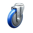 thumbnail image 1 of 5 Inch Blue Polyurethane Wheel Swivel Bolt Hole Caster Service Caster Brand, 1 of 2
