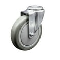 thumbnail image 1 of 5 Inch SS Gray Polyurethane Wheel Swivel Bolt Hole Caster Service Caster Brand, 1 of 2