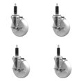 thumbnail image 1 of 5 Inch SS Nylon Swivel 1 Inch Expanding Stem Caster Set with Brake SCC, 1 of 2