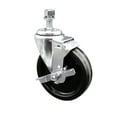 thumbnail image 1 of 5 Inch SS Phenolic Wheel Swivel 12mm Threaded Stem Caster with Brake SCC, 1 of 2