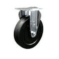 thumbnail image 1 of 5 Inch SS Soft Rubber Wheel Rigid Top Plate Caster Service Caster Brand, 1 of 2