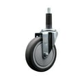 thumbnail image 1 of 5 Inch SS Thermoplastic Rubber Wheel Swivel 1 Inch Expanding Stem Caster SCC, 1 of 2
