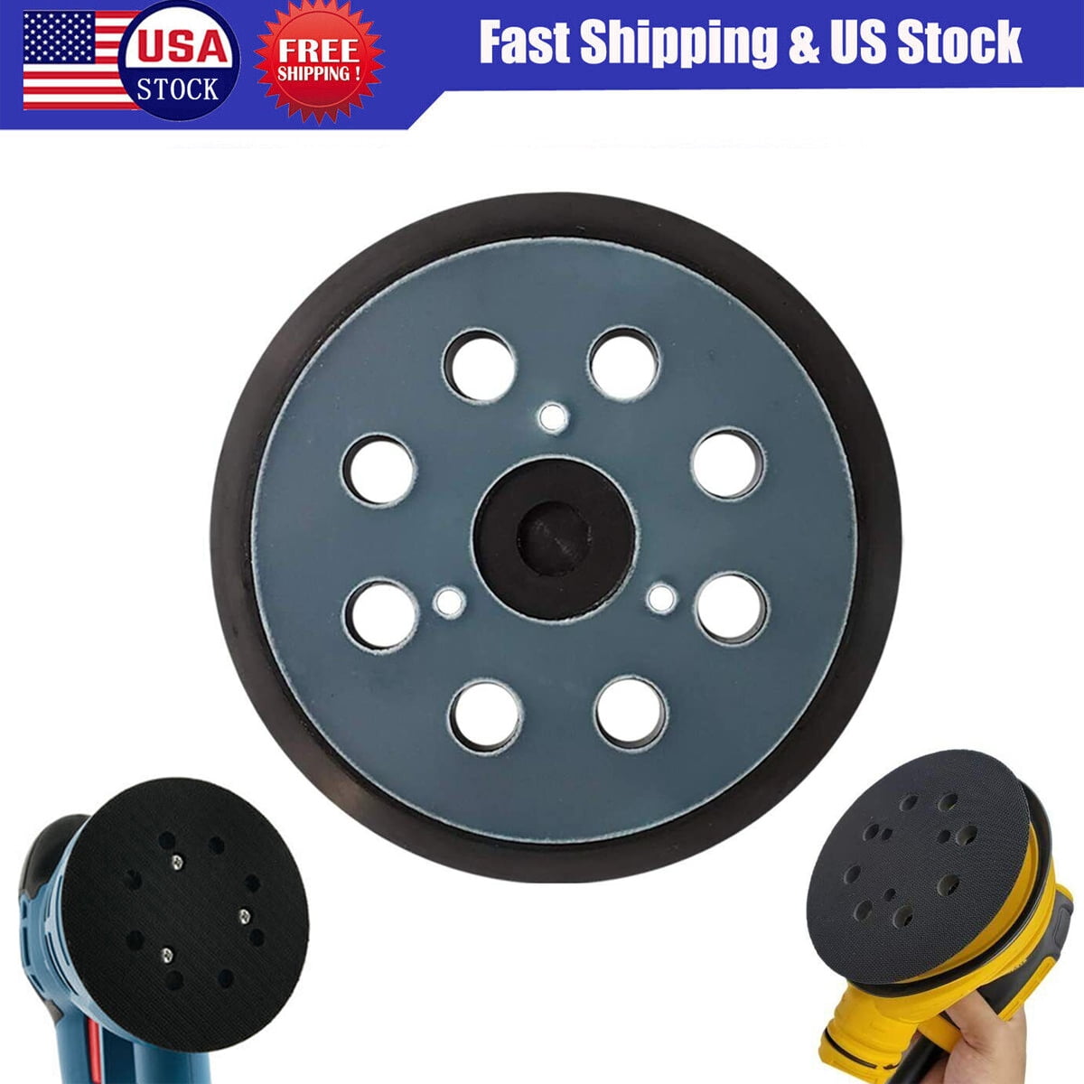 5 Inch Sander Hook and Loop Replacement Pad for Ryobi RS290 RS280,5