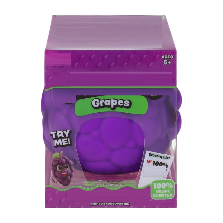 5 Inch Scented Grapes Squishy, Jumbo Purple Grape Bunch Squeeze