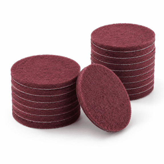 5 Inch Scouring Sanding Pads, Red - 400#, 20 Pack for Sanding, Polishing, Cleaning