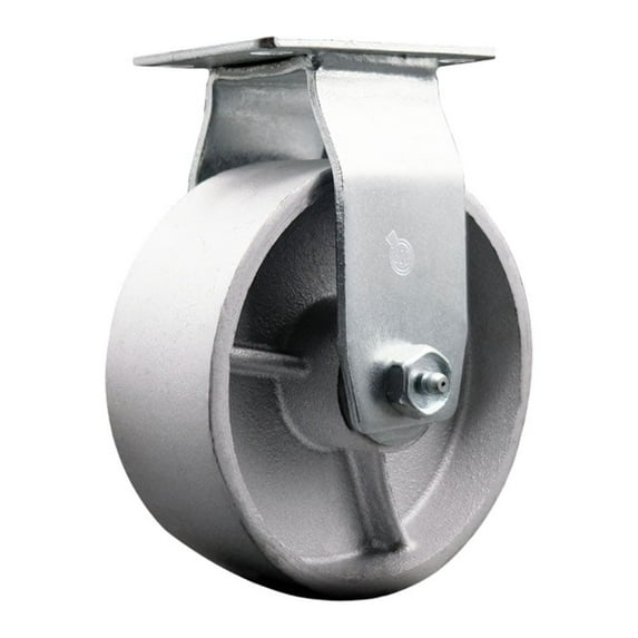 5 Inch Semi Steel Cast Iron Wheel Rigid Caster with Bronze Bearing SCC