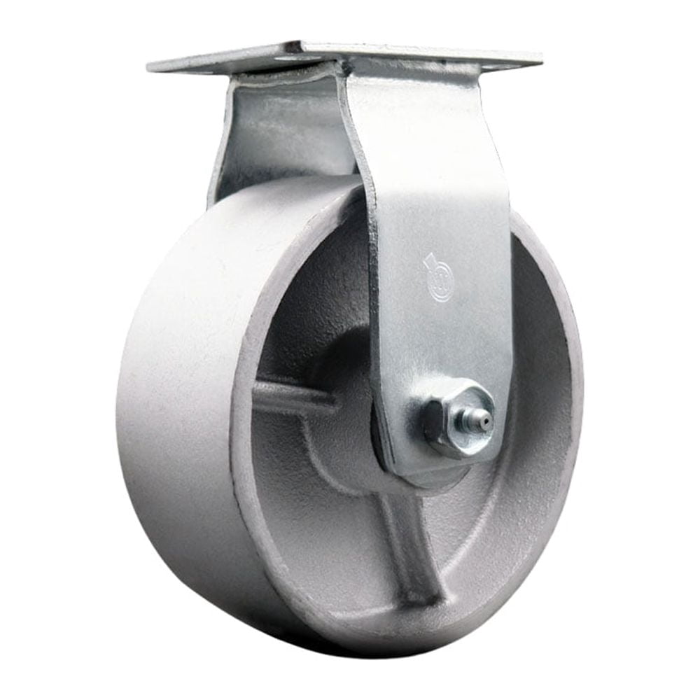 SCC - 3 Semi Steel Cast Iron Wheel w/Roller Bearing- 3/8 Bore-600 lbs Capacity
