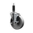 thumbnail image 1 of 5 Inch Semi Steel Swivel 1 Inch Expanding Stem Caster with Brake SCC, 1 of 2