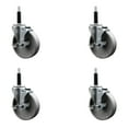 thumbnail image 1 of 5 Inch Semi Steel Swivel 3/4 Inch Expanding Stem Caster Set with Brake SCC, 1 of 2