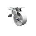 thumbnail image 1 of 5 Inch Semi Steel Swivel Caster with Ball Bearing and Total Lock Brake SCC, 1 of 2