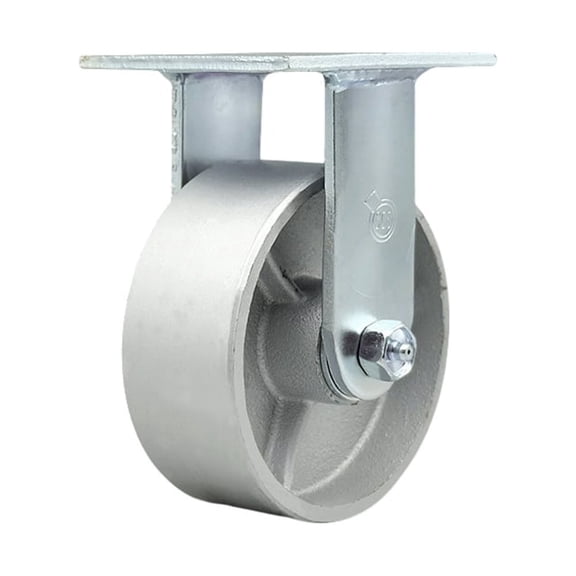 5 Inch Semi Steel Wheel Rigid Caster with Roller Bearing Service Caster Brand