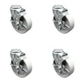 thumbnail image 1 of 5 Inch Semi Steel Wheel Swivel Bolt Hole Caster Set with Brake Service Caster, 1 of 2