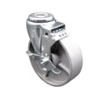 thumbnail image 1 of 5 Inch Semi Steel Wheel Swivel Bolt Hole Caster with Brake Service Caster Brand, 1 of 2