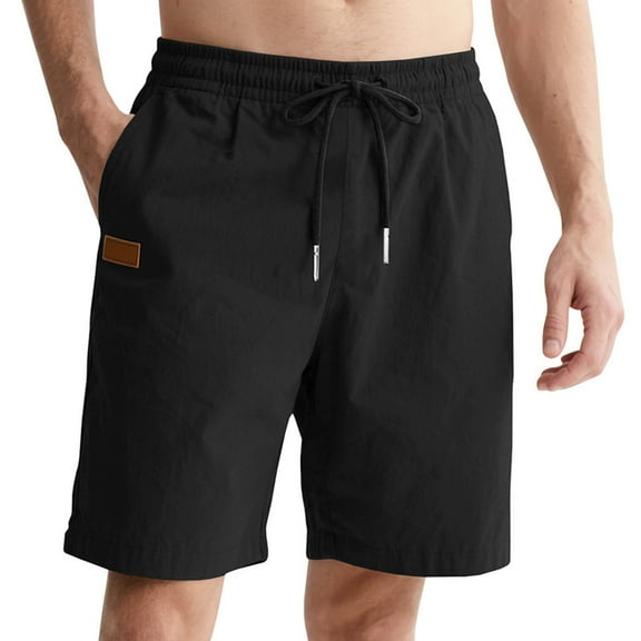 5 Inch Shorts – Casual Men's Shorts for Travel Men's Casual Shorts For Everyday Wear Straight Fit Summer Bottoms Versatile Plain Design With T Shirt Pairing For Spring And Autumn Season