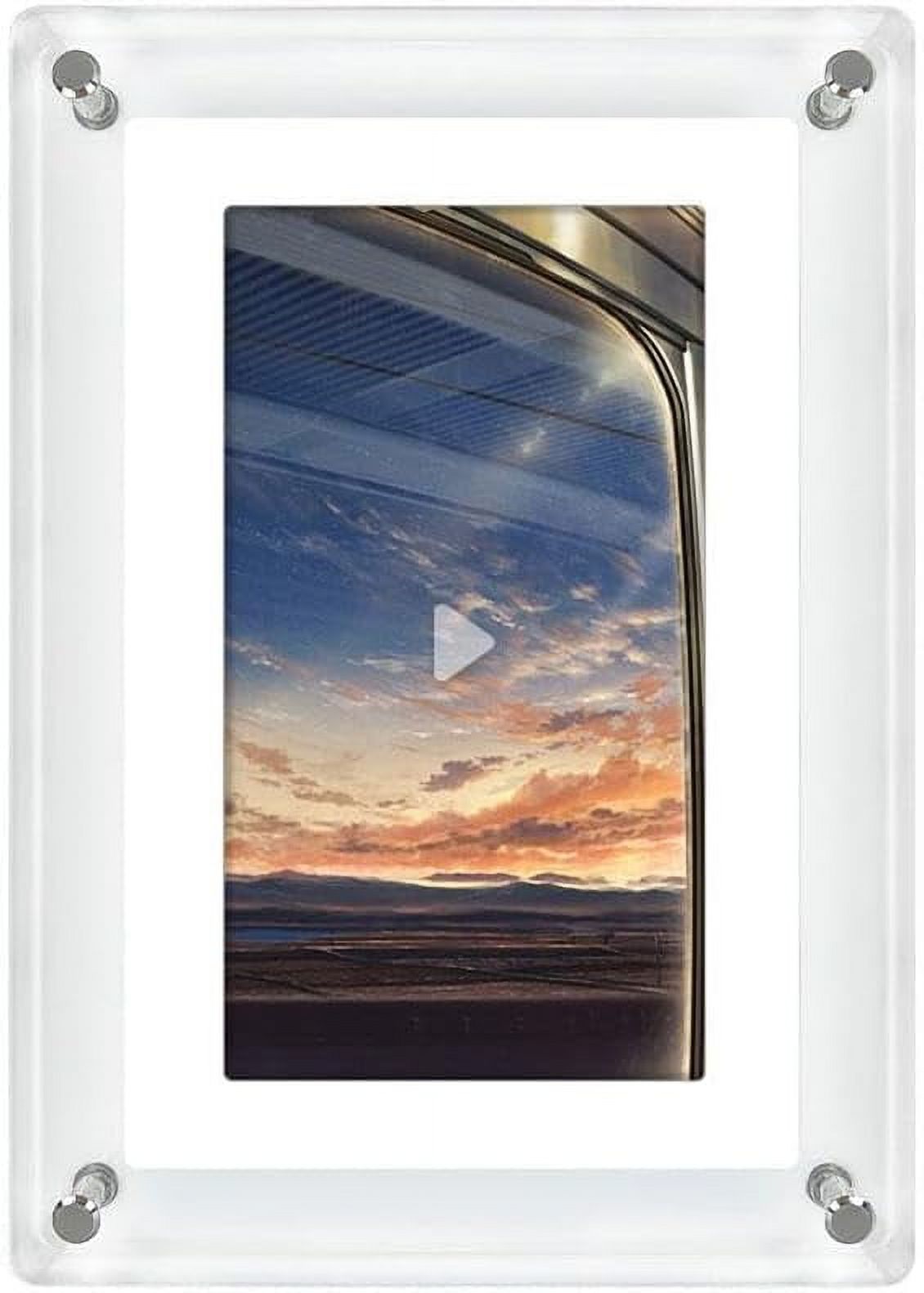 5 Inch Smart Wifi Digital Photo Frame Hd 1080P,AutoRotate Portrait And