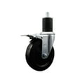 thumbnail image 1 of 5 Inch Soft Rubber Swivel 1-3/4 Inch Expanding Stem Caster Total Lock Brake SCC, 1 of 2