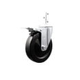 thumbnail image 1 of 5 Inch Soft Rubber Swivel 7/8 Inch Square Stem Caster with Total Lock Brake SCC, 1 of 2