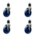 thumbnail image 1 of 5 Inch Solid Poly Wheel Swivel 1-7/8 Inch Expanding Stem Caster Set SCC, 1 of 2