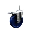 thumbnail image 1 of 5 Inch Solid Poly Wheel Swivel 3/4 Inch Threaded Stem Caster Total Lock Brake, 1 of 2