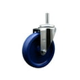 thumbnail image 1 of 5 Inch Solid Poly Wheel Swivel 5/8 Inch Threaded Stem Caster Service Caster, 1 of 2