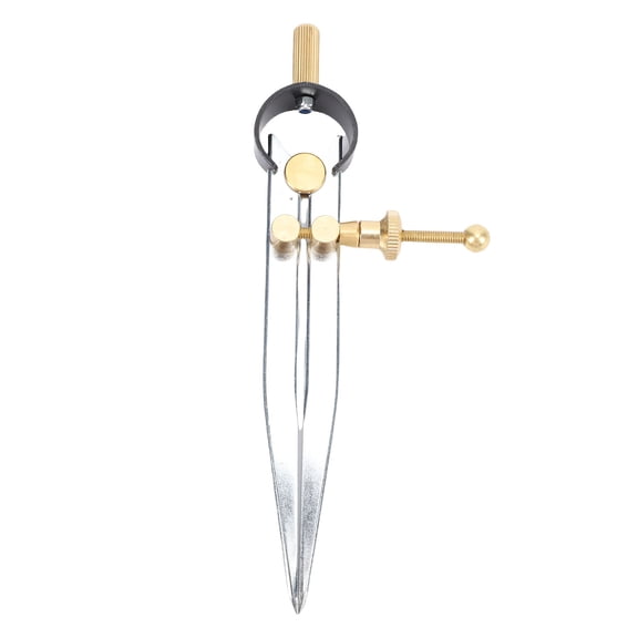 5 Inch Spring Wing Divider Caliper - Adjustable Lockable Steel Drafting Compass for Woodworking, Leather & Metal Marking 5in steel Woodworking Metalworking Geometry Drawing