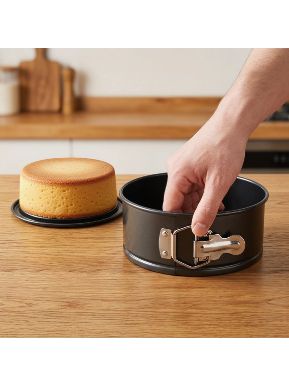 5 inch Nonstick Springform Pan with Removable Bottom, Mini Bakeware for Cheesecake and Dessert Baking