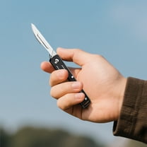 5-Inch Stainless Steel Utility Knife With 20 Spare Blades For Cutting Meat Slices Cooking And Daily Use, High Carbon Steel Sharp Blades With Precise Heat Treatment, Lightweight