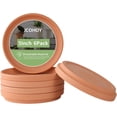 thumbnail image 1 of 5 Inch Terracotta Plant Saucer Pots Tray - 6 Pcs Round Planter Saucers for Indoor & Outdoor Plants, Small Clay Trays Perfect for 3 Inch 3.5 Inch 4 Inch Flower Pot(4INCH), 1 of 6