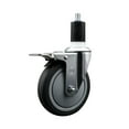 thumbnail image 1 of 5 Inch Thermo Rubber Swivel 1-1/2 Inch Expanding Stem Caster Total Lock Brake, 1 of 2