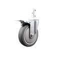 thumbnail image 1 of 5 Inch Thermoplastic Rubber Swivel 7/8 Inch Square Stem Caster Total Lock Brake, 1 of 2