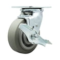 thumbnail image 1 of 5 Inch Thermoplastic Rubber Swivel Caster with Ball Bearing and Brake SCC, 1 of 2