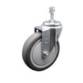 thumbnail image 1 of 5 Inch Thermoplastic Rubber Wheel Swivel 3/8 Inch Threaded Stem Caster SCC, 1 of 2