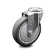 thumbnail image 1 of 5 Inch Thermoplastic Rubber Wheel Swivel Bolt Hole Caster Service Caster Brand, 1 of 2