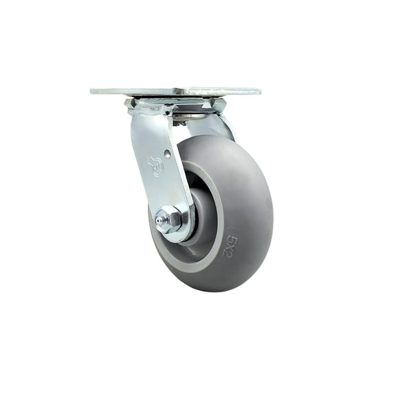 5 Inch Thermoplastic Rubber Wheel Swivel Caster with Roller Bearing SCC