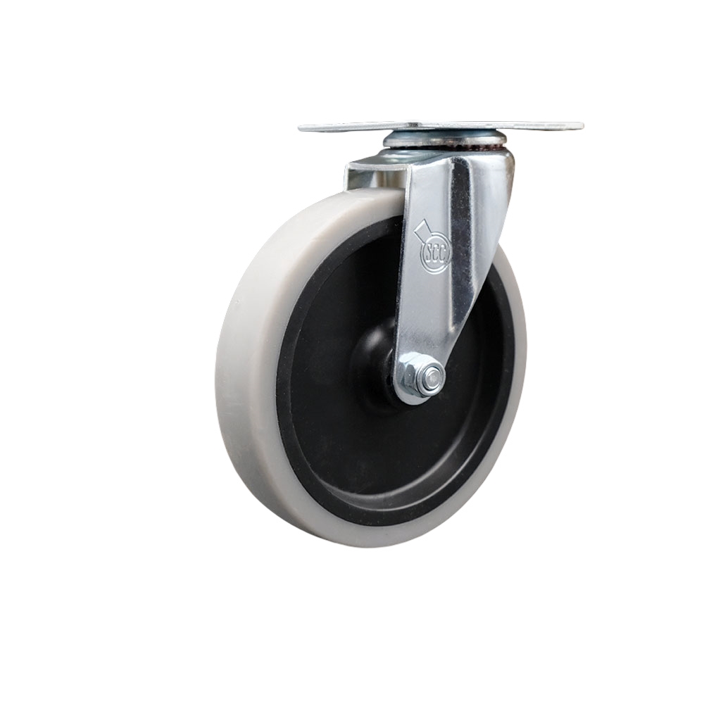 5 Inch Thermoplastic Rubber Wheel Top Plate Swivel Caster Service Caster Brand
