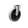 thumbnail image 1 of 5 Inch Thermoplastic Rubber Wheel Top Plate Swivel Caster Service Caster Brand, 1 of 2