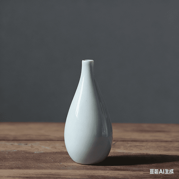 5 Inch Tiny Small Blue Vase for Planters Flower Pots Floral Containers Ceramic Flower Vase Pot for Indoor or Outdoor Decoration