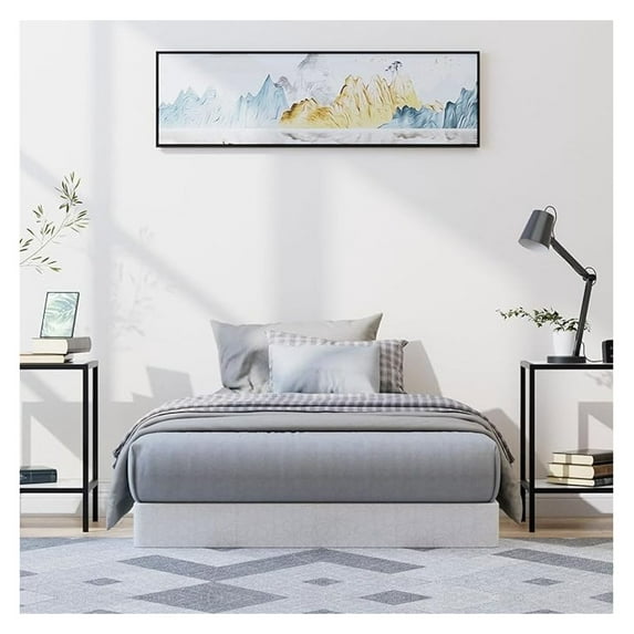 5 Inch Twin Box , Low Profile Box Spring Only for Twin Bed, Heavy Duty Metal Mattress Foundtion with Fabric Cover, Easy Assembly, Noise-Free