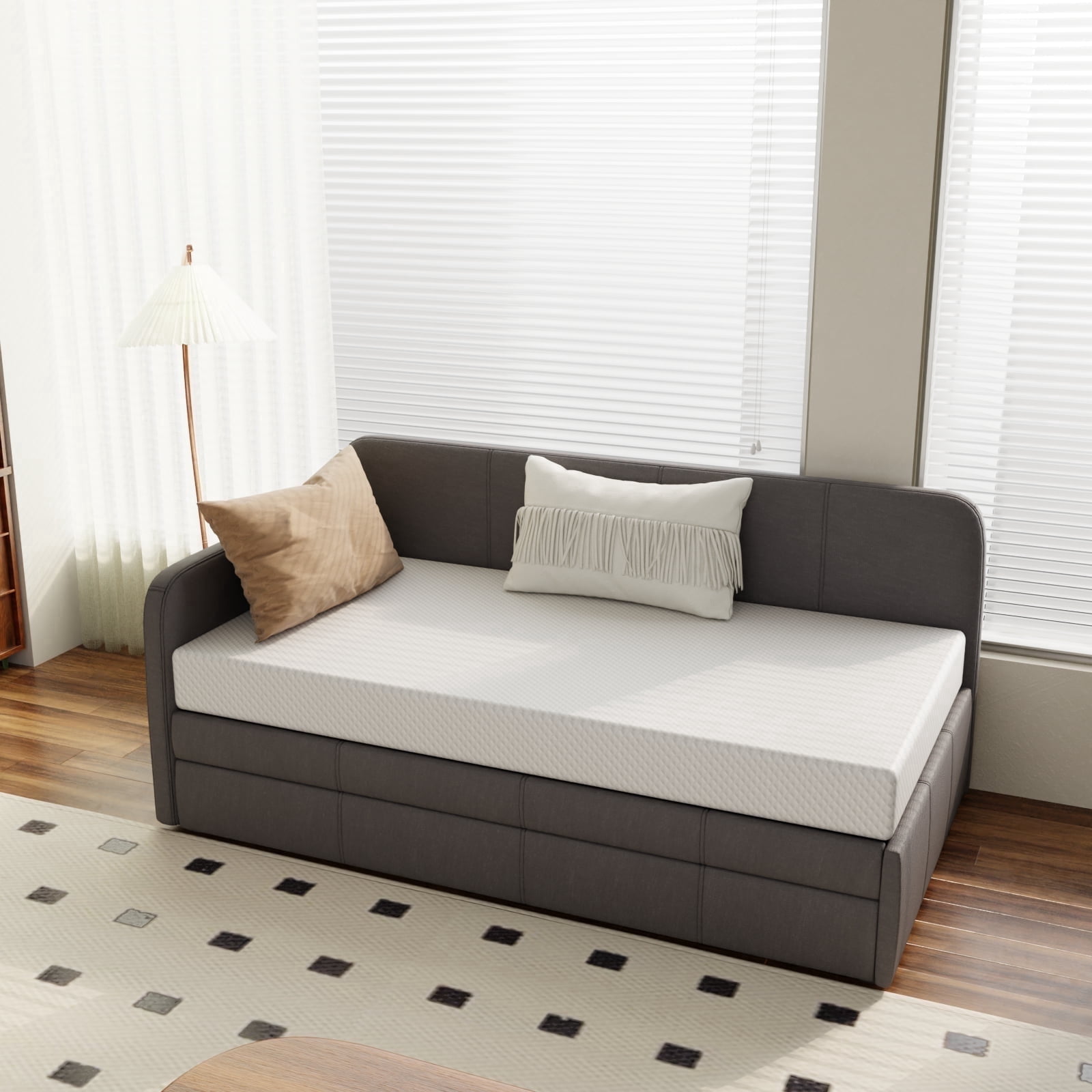 5 Inch Twin Daybed Mattress with Cooling Gel Memory Foam, Medium Firm, Fiberglass-Free