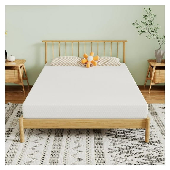 5 Inch Twin Mattress Cooling Gel Memory Foam Mattress in a Box with Breathable Cover Medium Firm Twin Bed Mattress for Bunk Bed, Trundle Bed, Certified