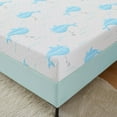 5 Inch Twin Memory Foam Mattress in a Box, Whales Pattern Medium Feel