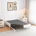 thumbnail interactive-video image 1 of 7 Inch Low Profile Twin Bed Frame - Metal Box Spring With Fabric Cover, Noise-Free Mattress Foundation 1 of 4