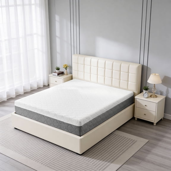 5 Inch Twin Size Medium Firm Mattress, with Gel Memory Foam for Cooling Night Sleep Pressure Relief & Comfort Sleep, CertiPUR-US Certified